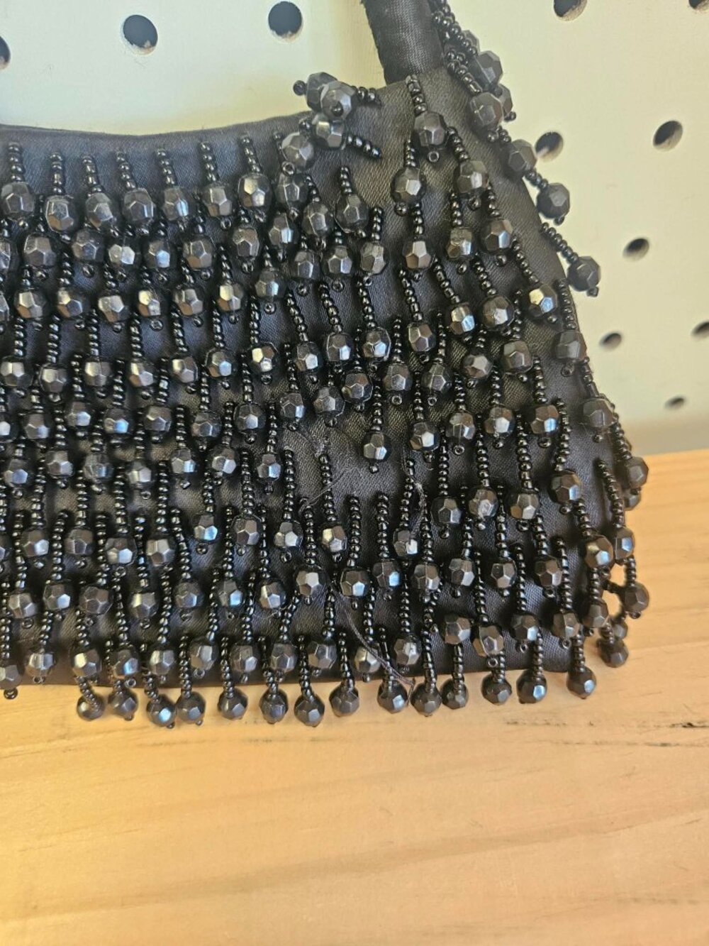 Vintage Le Regale Black Beaded Mini Bag - Picture 2 of 5